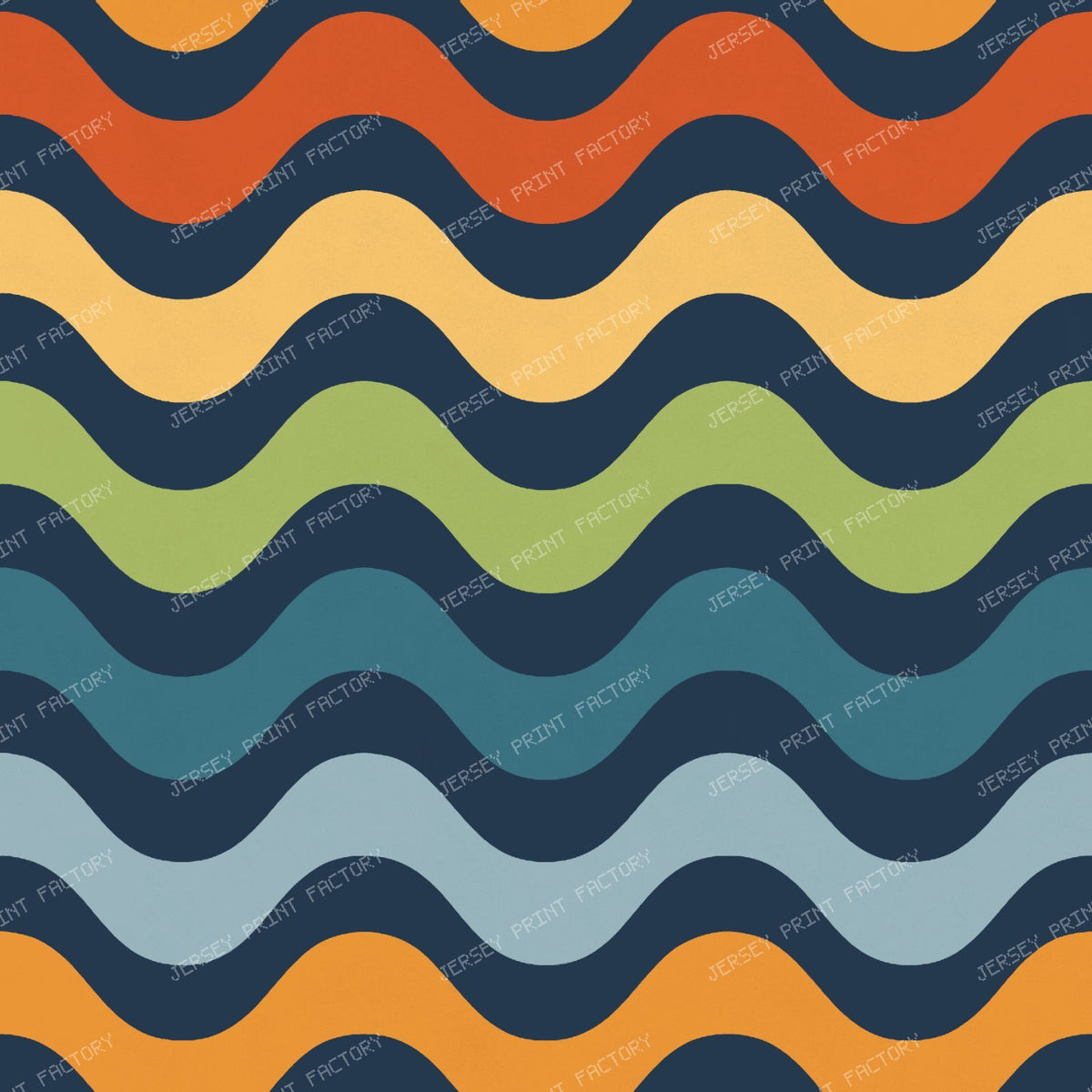 Friendly Halloween Stripe Navy