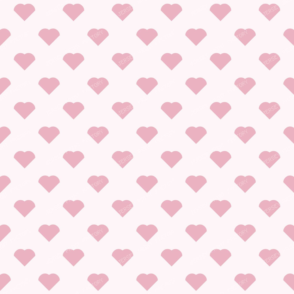 HeartsDotsBrown On Pink — Pink on White