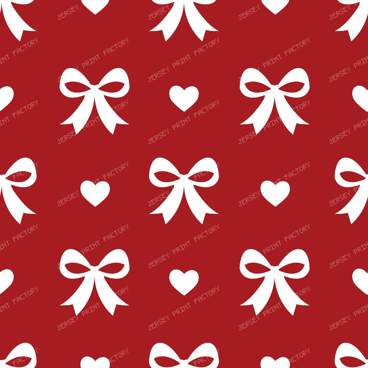 Bow Pattern, Coquette Bow, Ribbon, Cute Bow, White Bow, Hearts, Black — Red 3