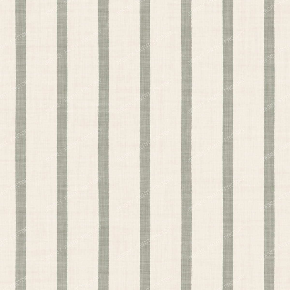 Cabana Stripes Classic Organic Modern - Sage Green on Cream