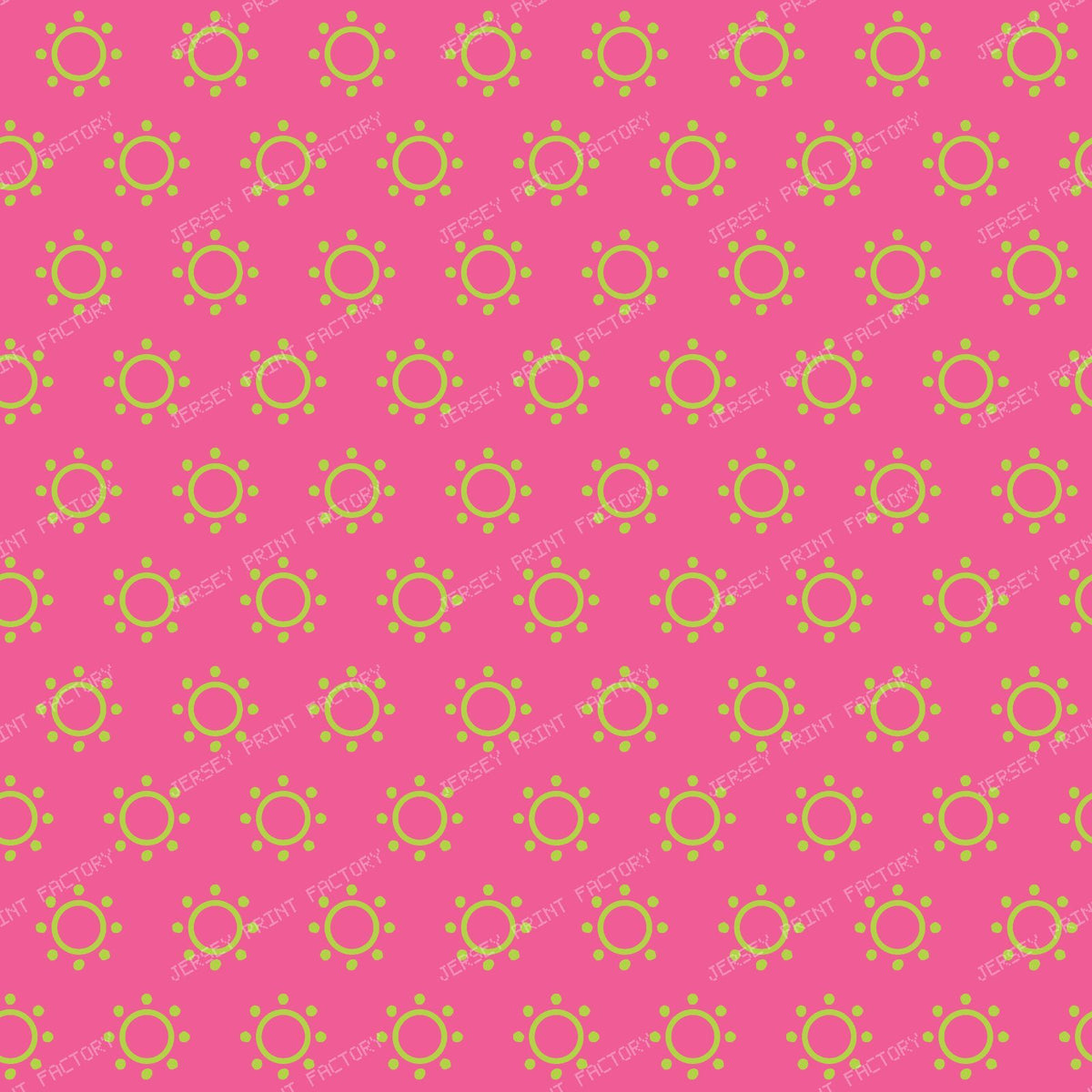 Orange Sun, Sun Pattern, Orange Circles, Dots, Summer — Pink and Green