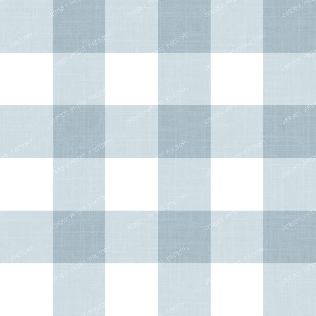 Gingham Check Linen Texture - Modern Farmhouse - Taupe Beige & White — Dusty Blue & White