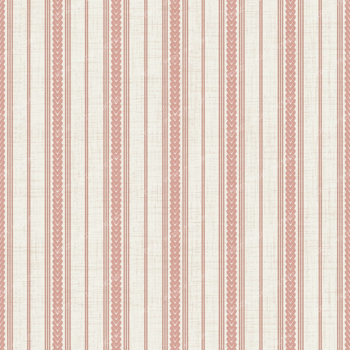Braided Ticking Stripes In chestnut