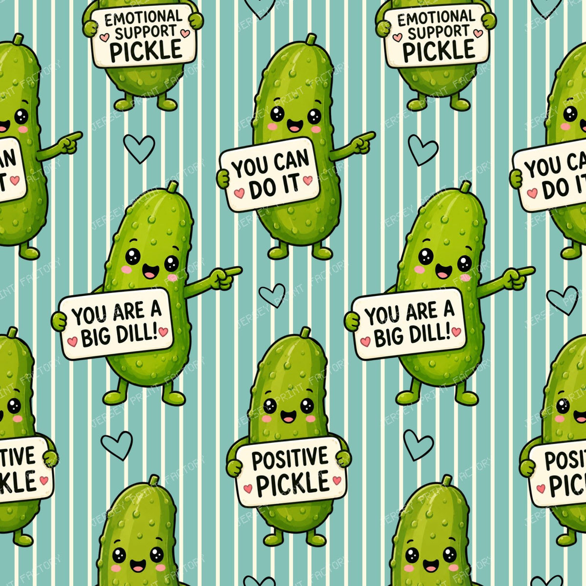Emotional Support Pickles Blue