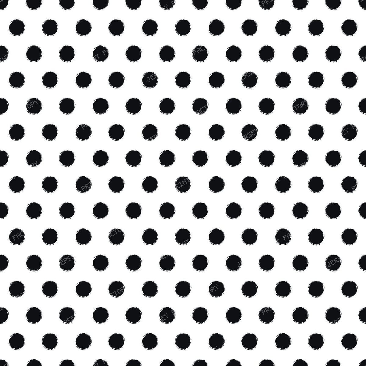 Distressed Polka Dots, Blue Polka Dots, Doodle, Sketch — Black and White 1