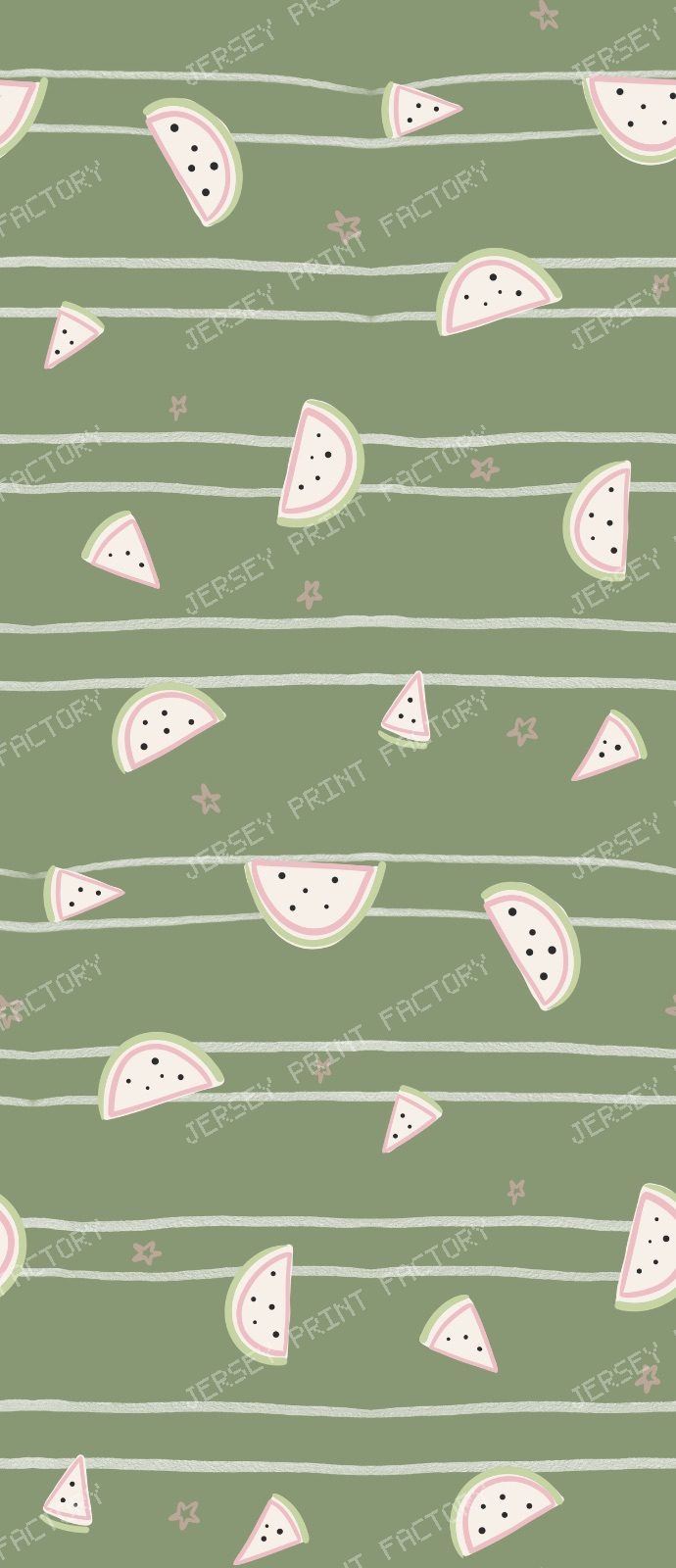 Modern Melon Lines green