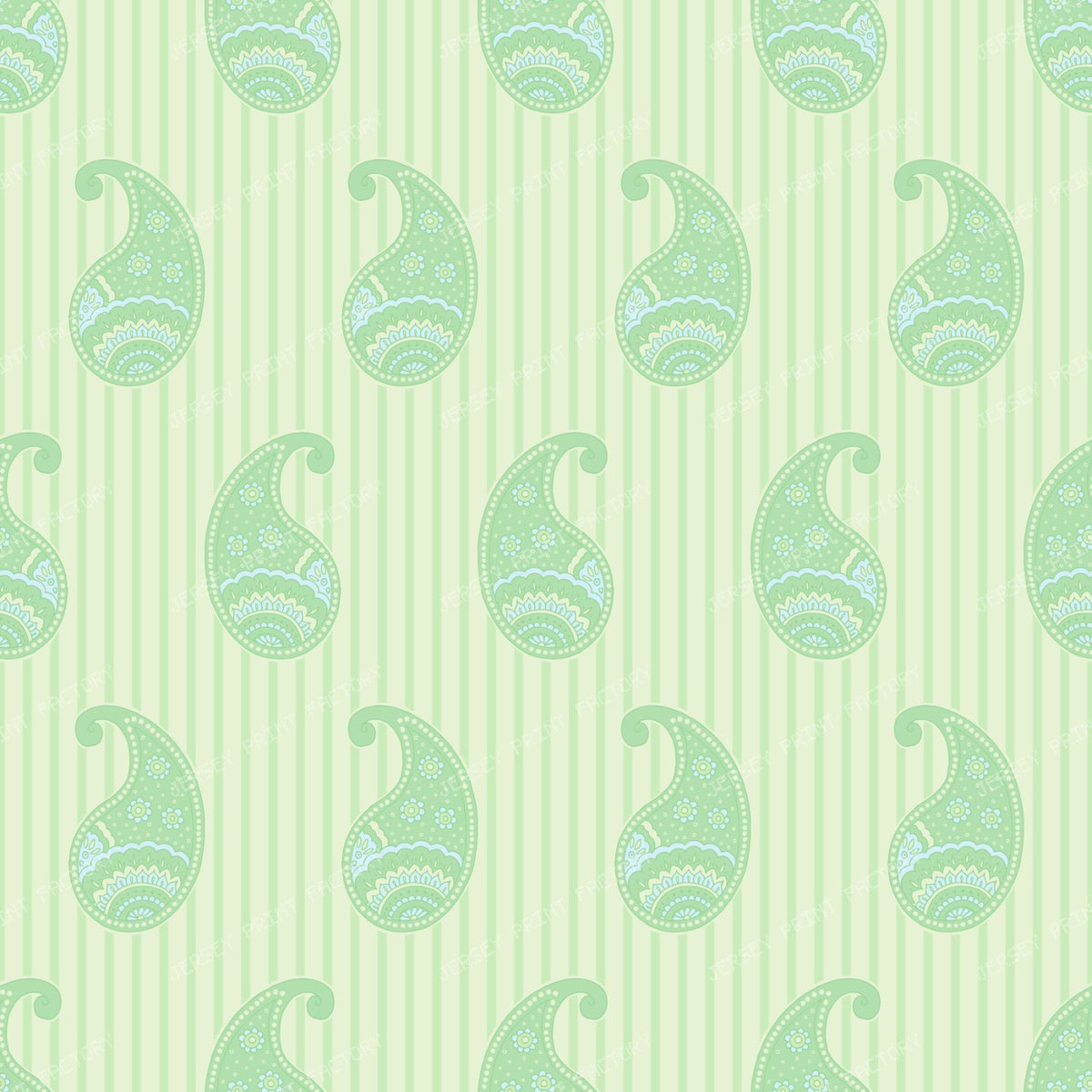 Paisley block print