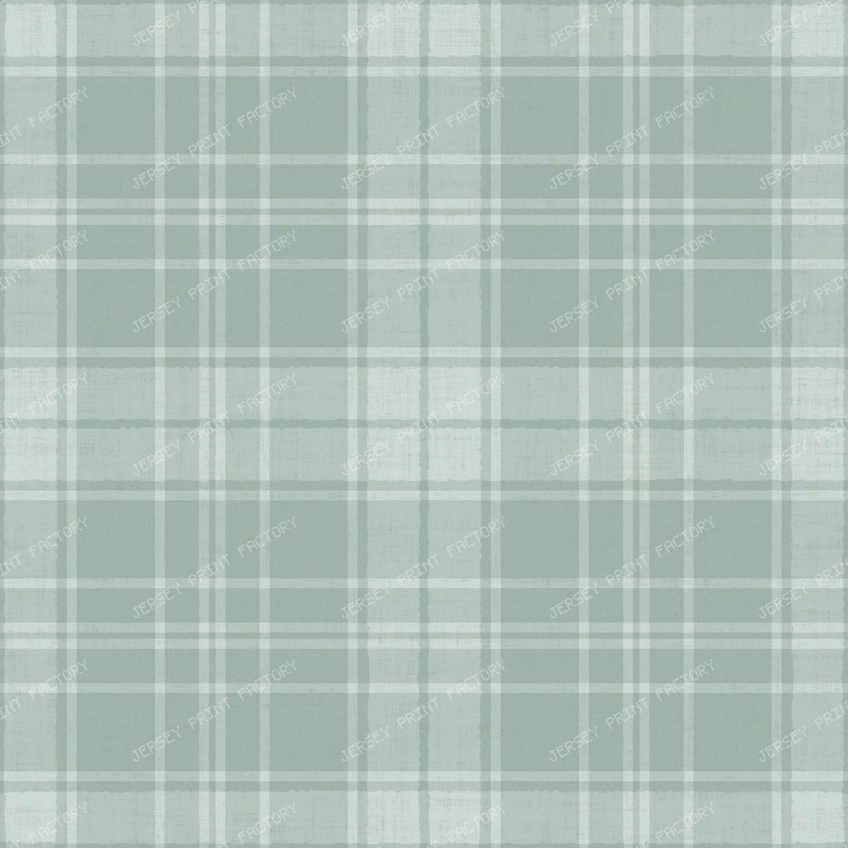 Elara Linen Check Soft Blue & Beige — Sea Green
