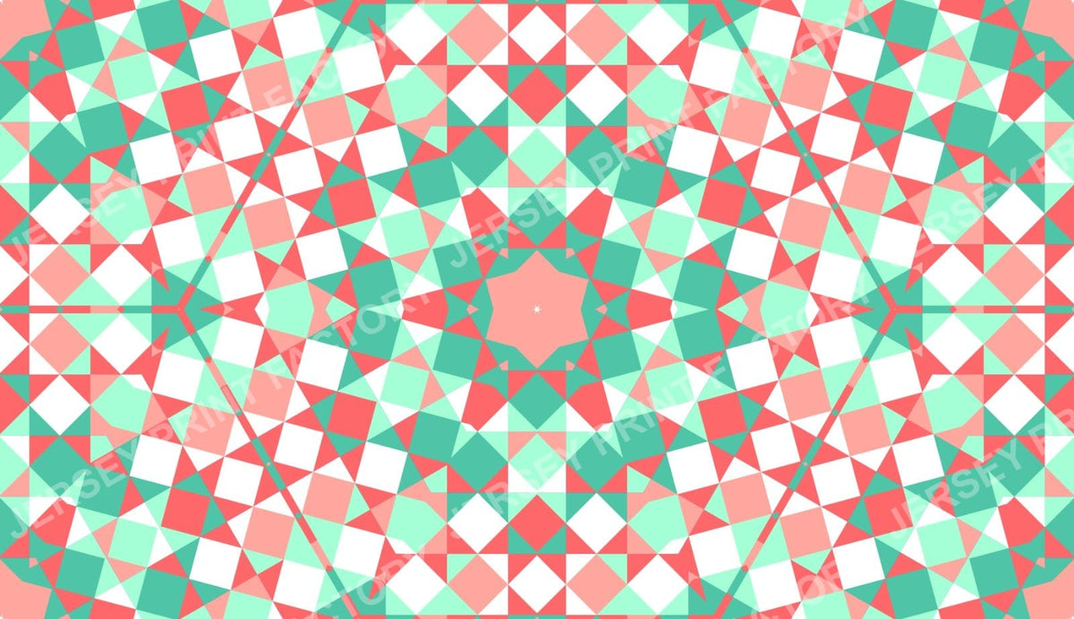 Coral Mint Kaleidoscope