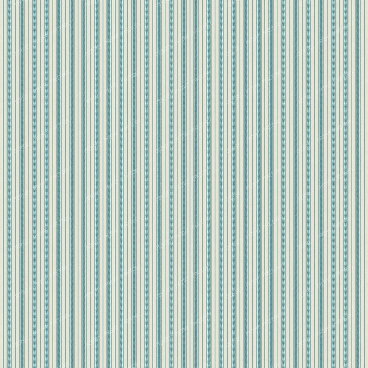 Braided Ticking Stripes in teal blue