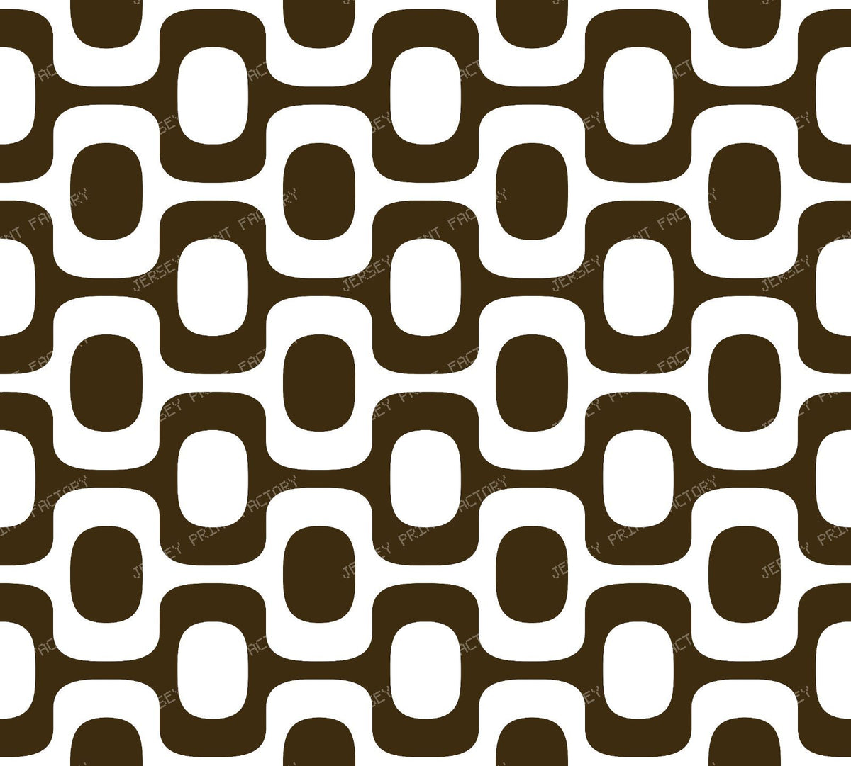 Black and White Ipanema Pattern, Ipanema Sidewalk, Beach Pattern — Brown 2