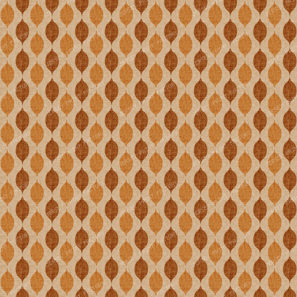 Textured Ogee - Cinnamon Cream