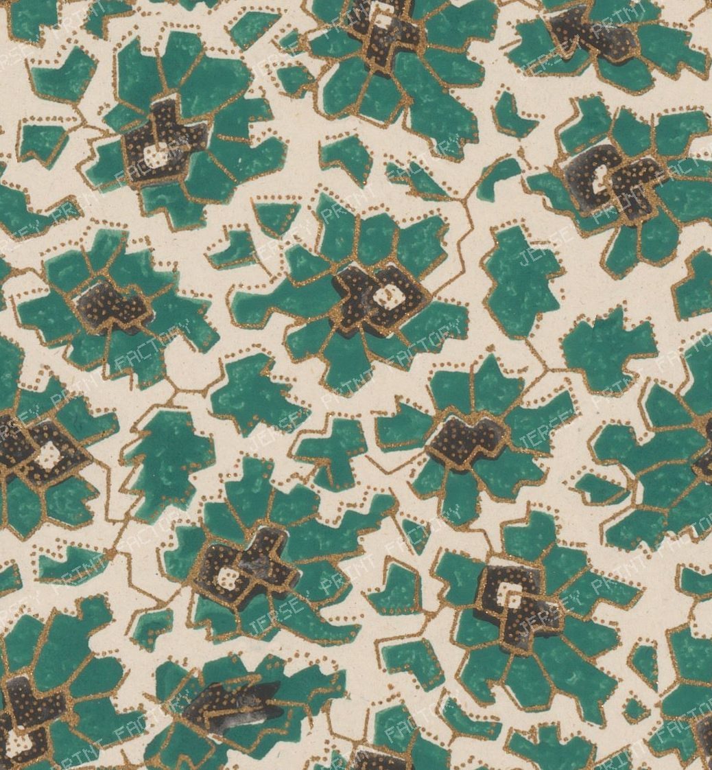 Scattered pattern of angular motifs