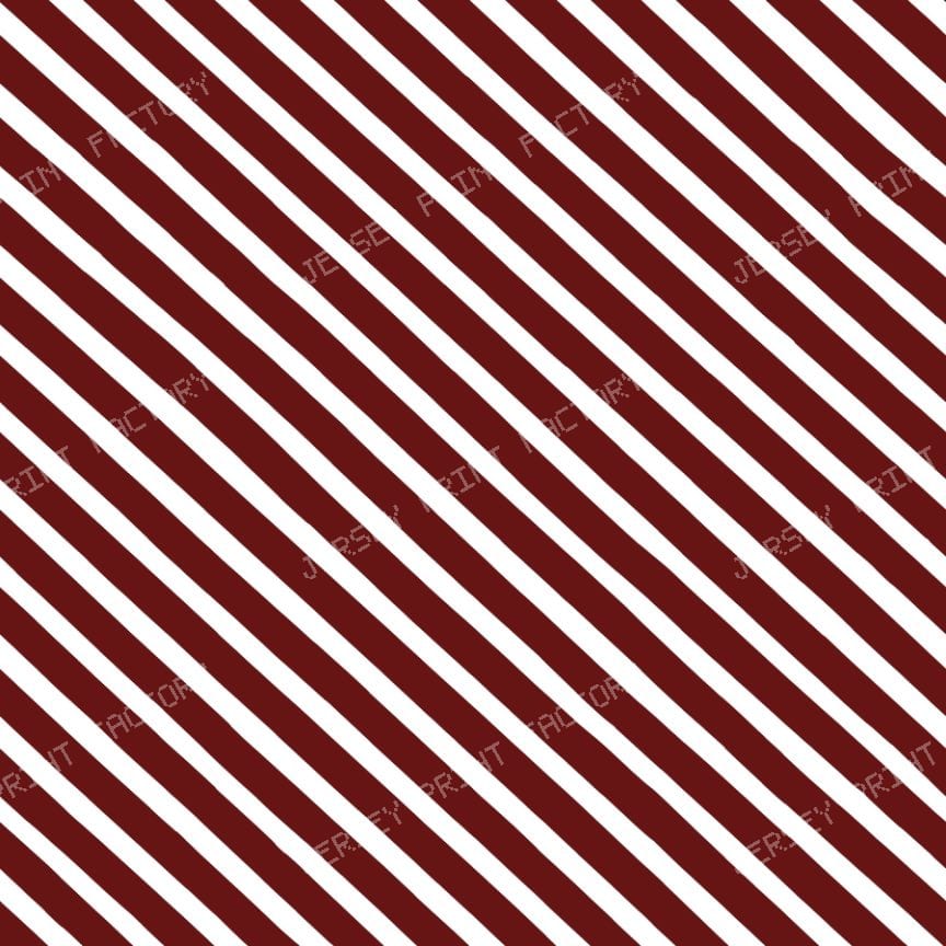 Diagonal Stripe Maroon White