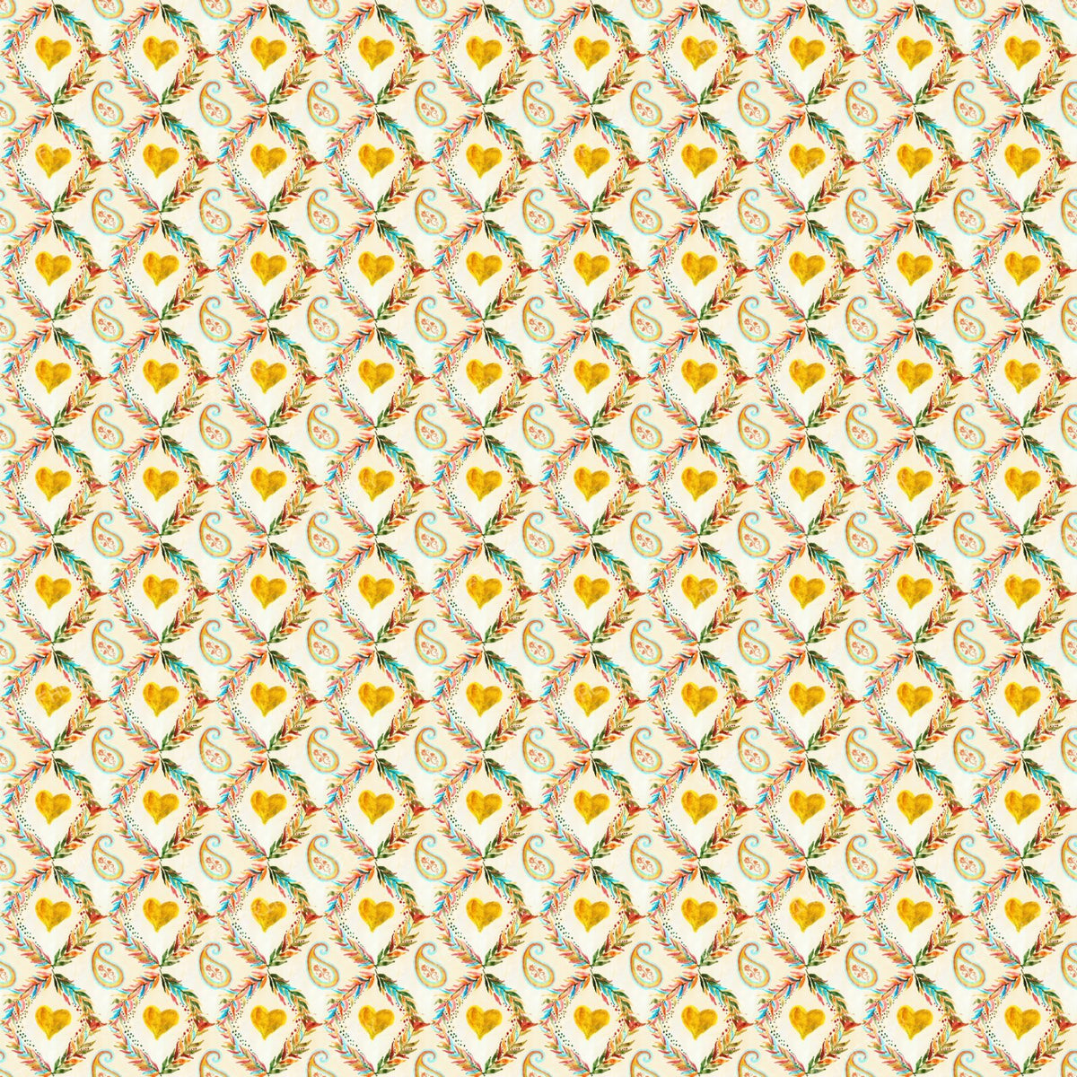 Sweetheart Boho Trellis - Cream