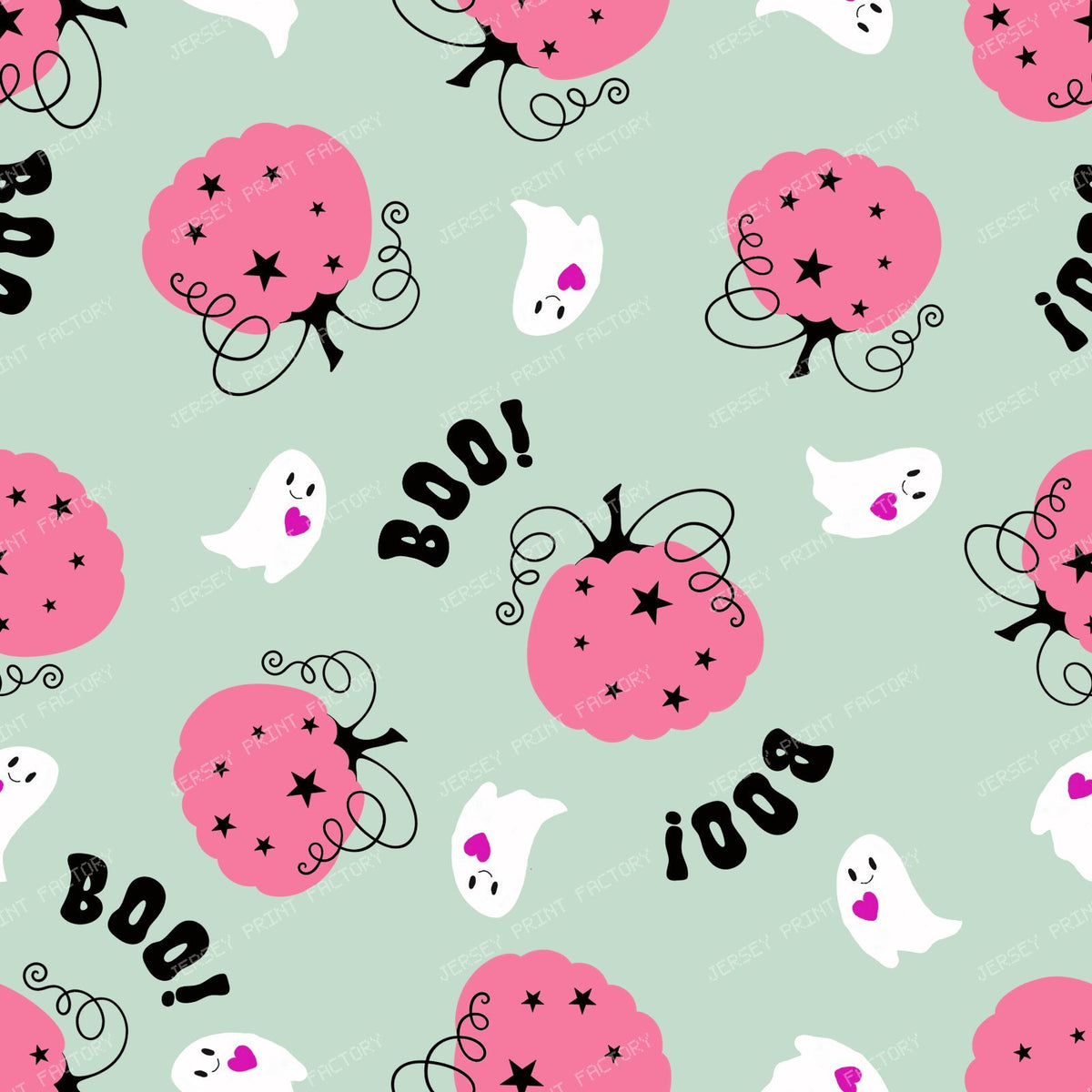 Pumpking Pop Halloween soft green background