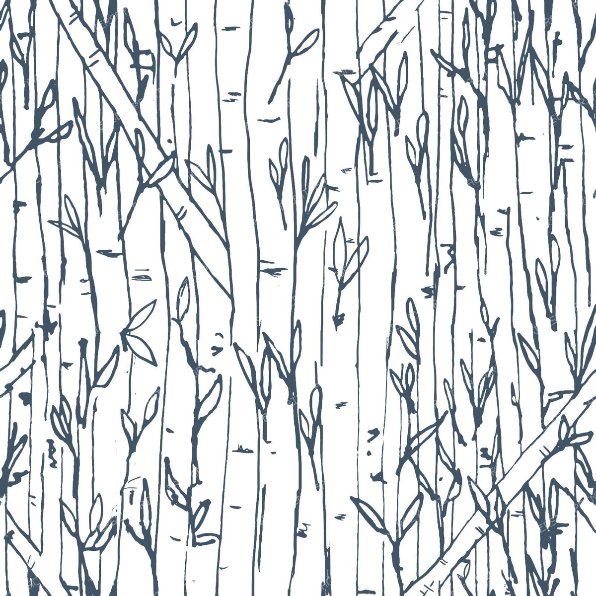 Bamboo Forest in blue green