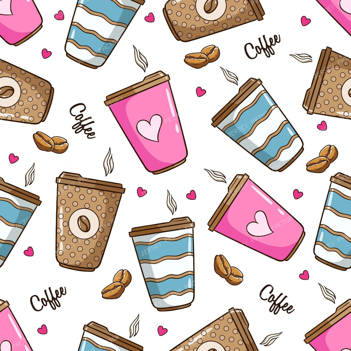 Coffee Cups, Coffee Beans, Hearts, Coffee Lover