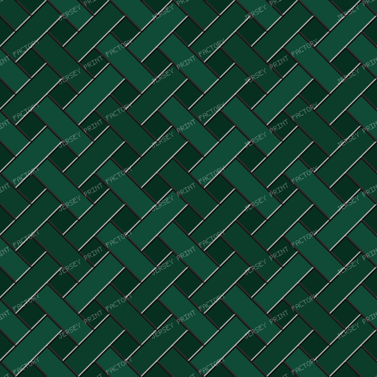 Pewter Stained Glass Weave — Moody Green