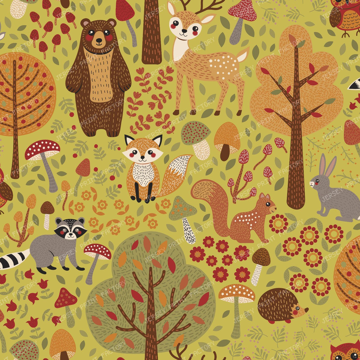 Woodland Animals Storybook Pattern