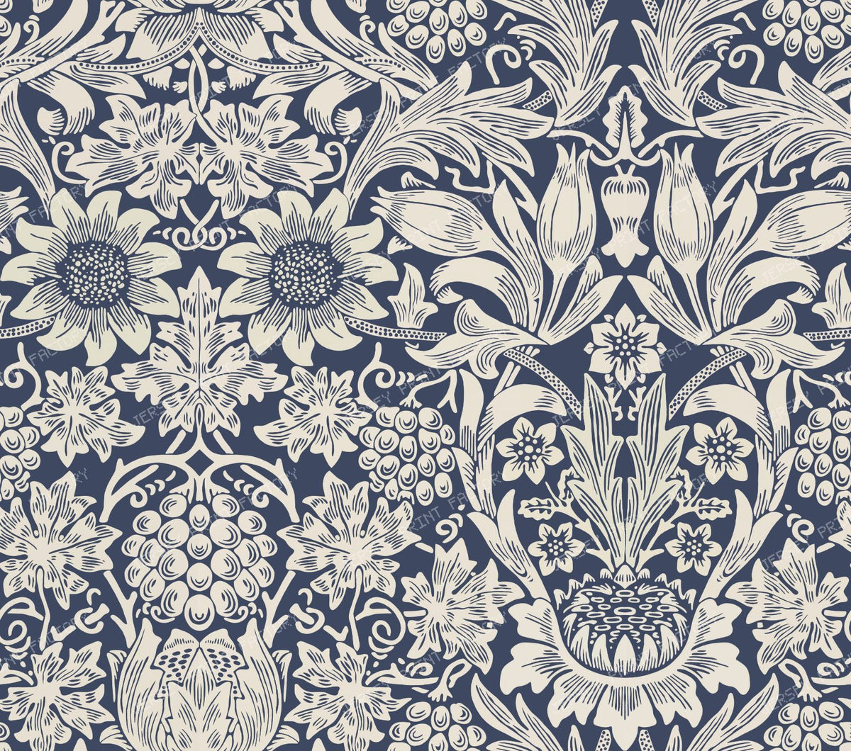 William Morris Sunflower Blue