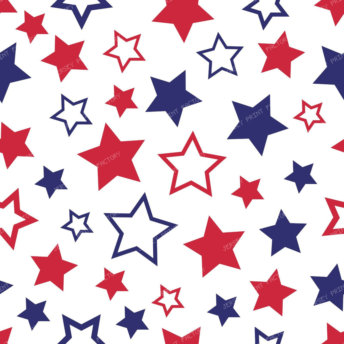 Pattern Of Stars, Red Stars, Blue Stars, White Stars