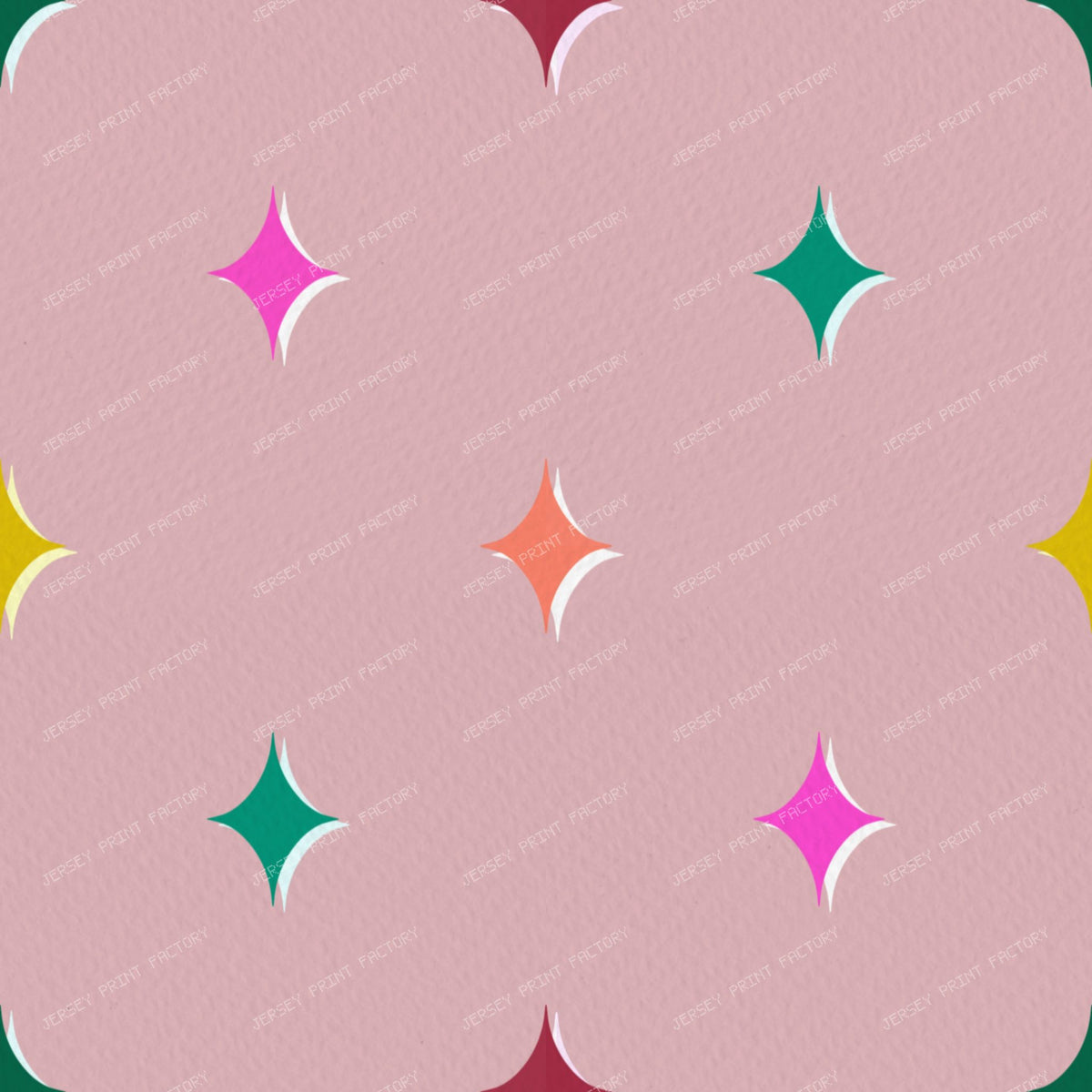 Colourful sparkle stars on Purple — Pink