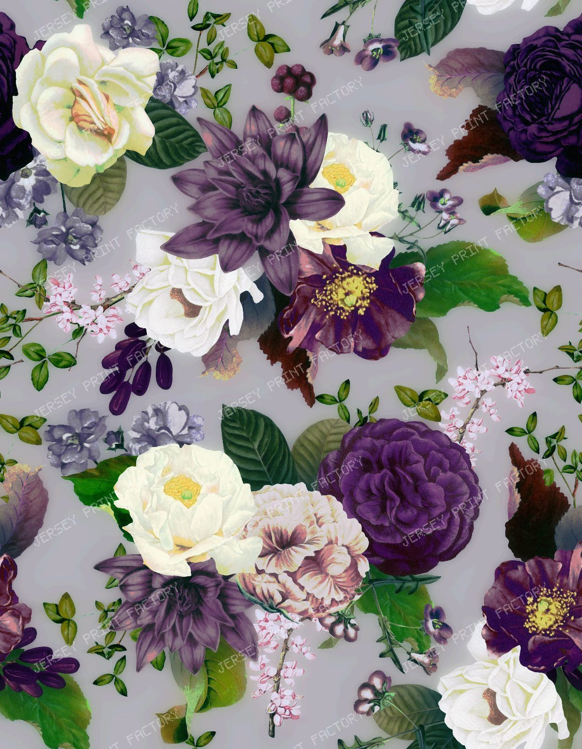 A Romantic Vintage Rose Bouquet with Old World Drama and Refined Elegance - Grey