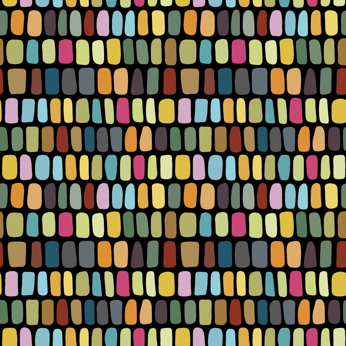 Hand Drawn Rectangles in Jewel Tones