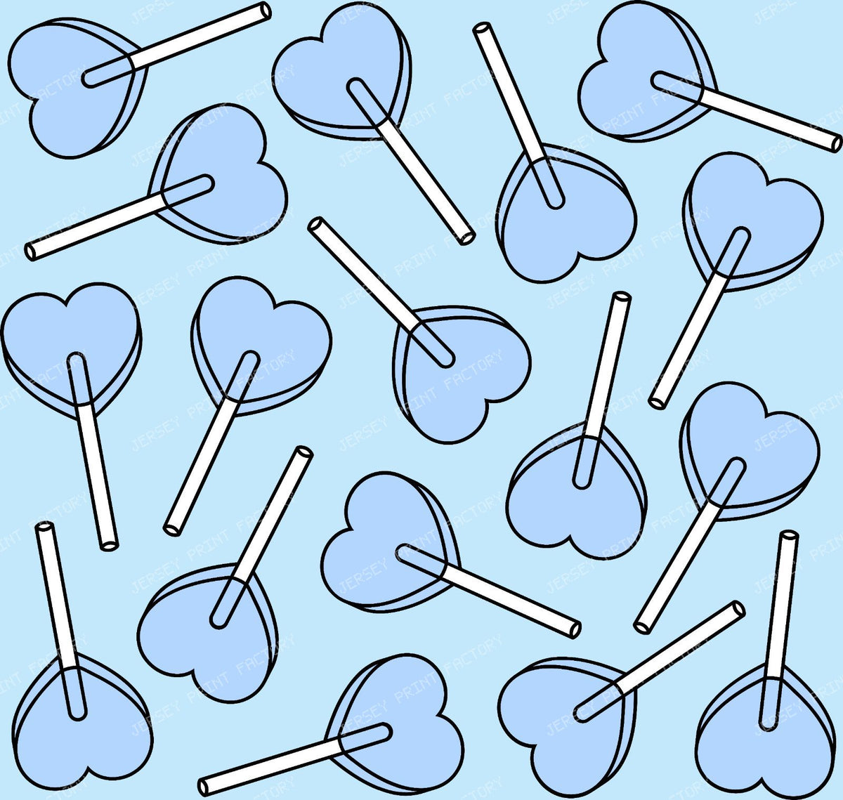 Blue Lollipops, Heart Lollipops, Lollipop Pattern
