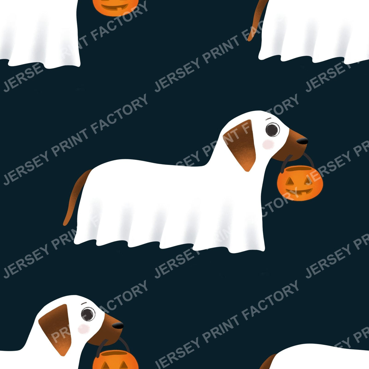 Trick Or Treat Dachshund Dog Halloweenie – Ghost Dog On Black