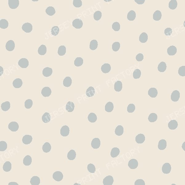 Dots in cream — silver grey