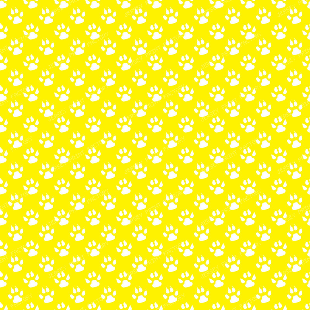 Green Paws, Dog Paws, Pattern Of Paws, Animal Paws — Yellow