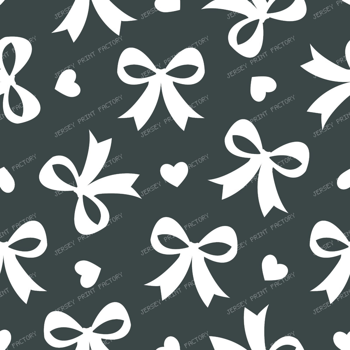 Bow Pattern, Coquette Bow, Ribbon, Cute Bow, White Bow, Hearts, Black — Gray 4