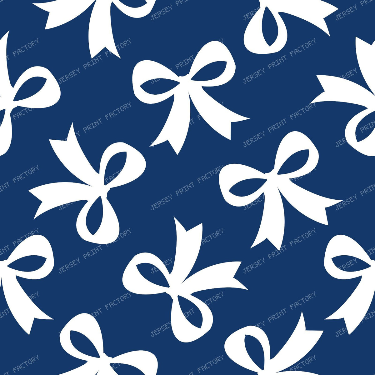 Bow Pattern, Coquette Bow, Ribbon, Cute Bow, White Bow, Black — Navy Blue 1