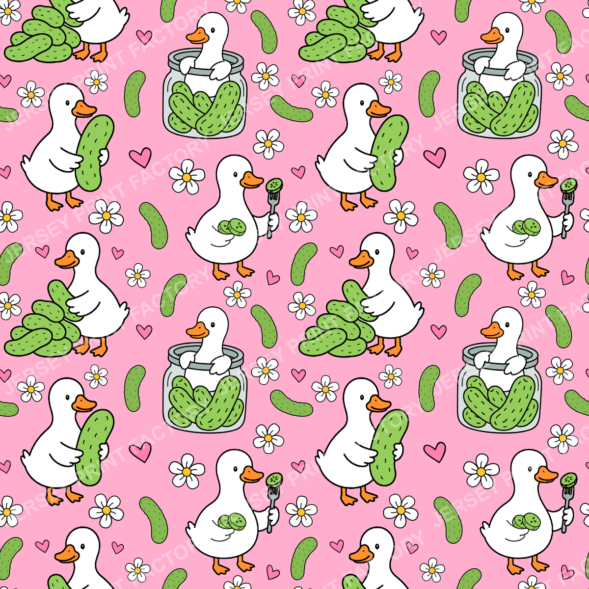 Silly Pickle Goose In Pink