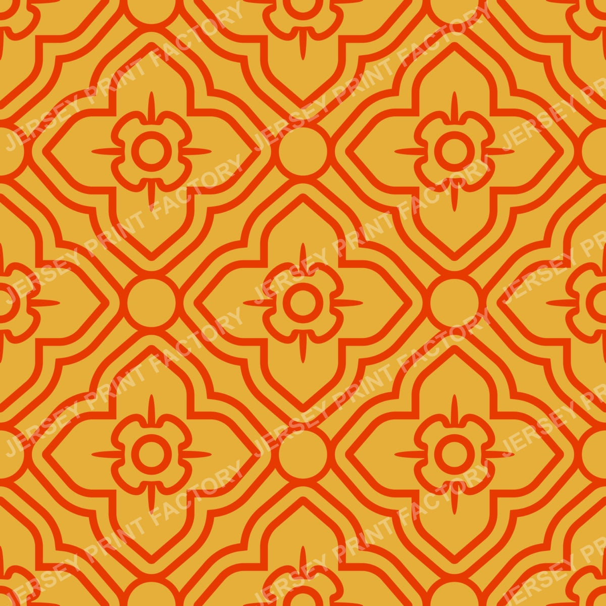 Thai Floral Pattern in Traditional Southeast Asian Style . Red/golden