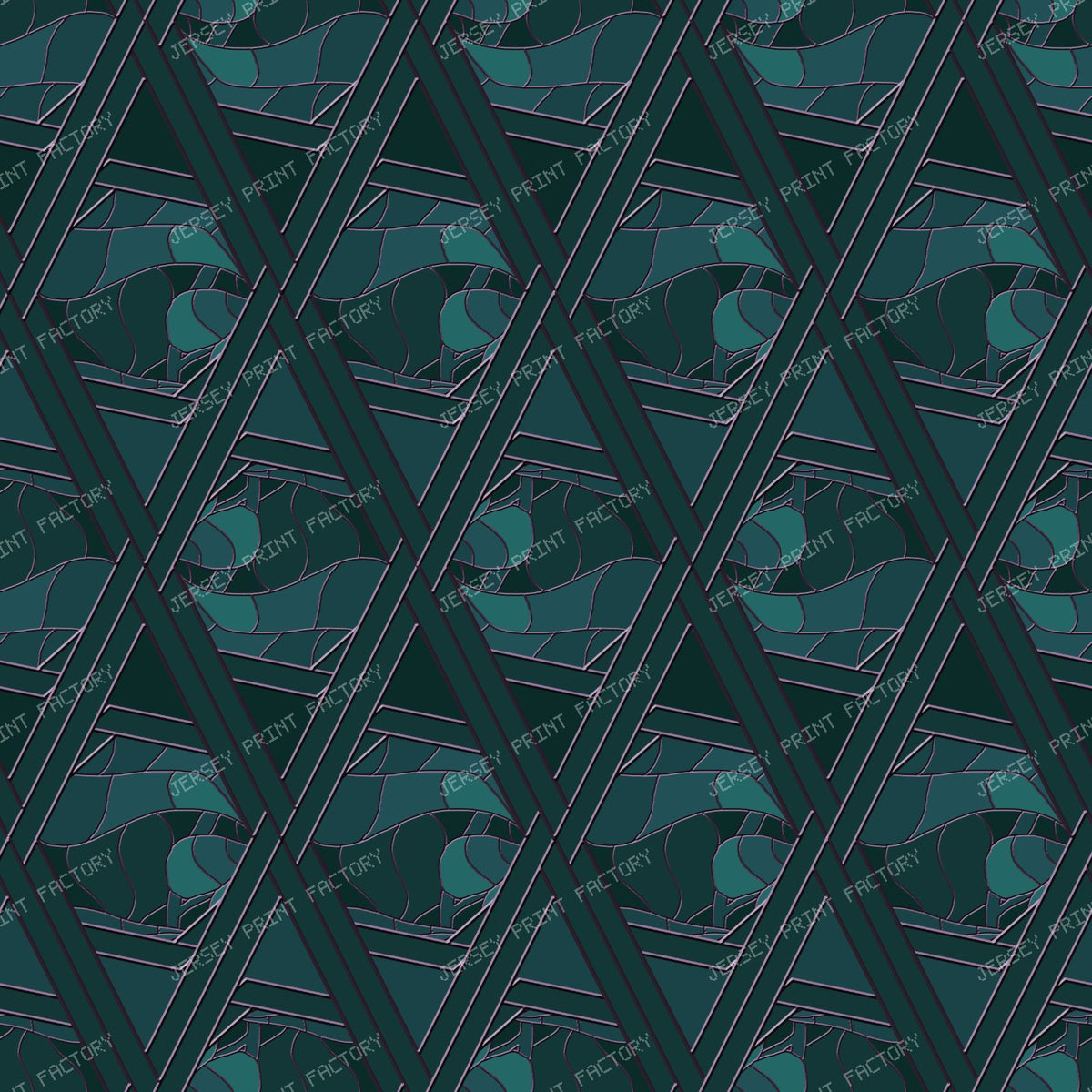 Geometric dimonds with Leaves — Moonlit Pewter