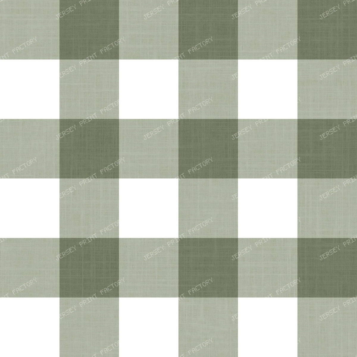 Gingham Check Linen Texture - Grandmillennial Farmhouse Cottage - Blue & White — Forest Green & White