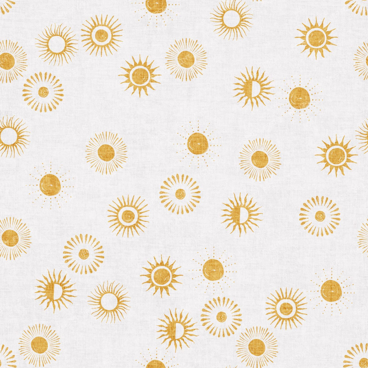 boho solar mustard yellow on off-white