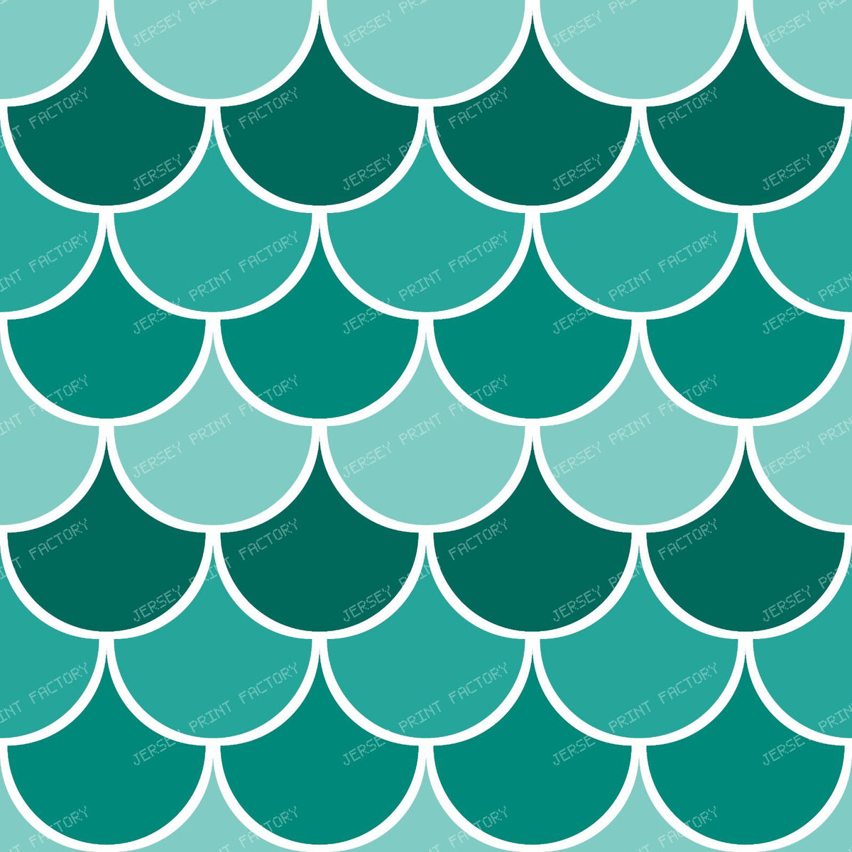 Blue Mermaid Scales, Dragon Scales, Fish Scales, Arch Pattern — Green 3