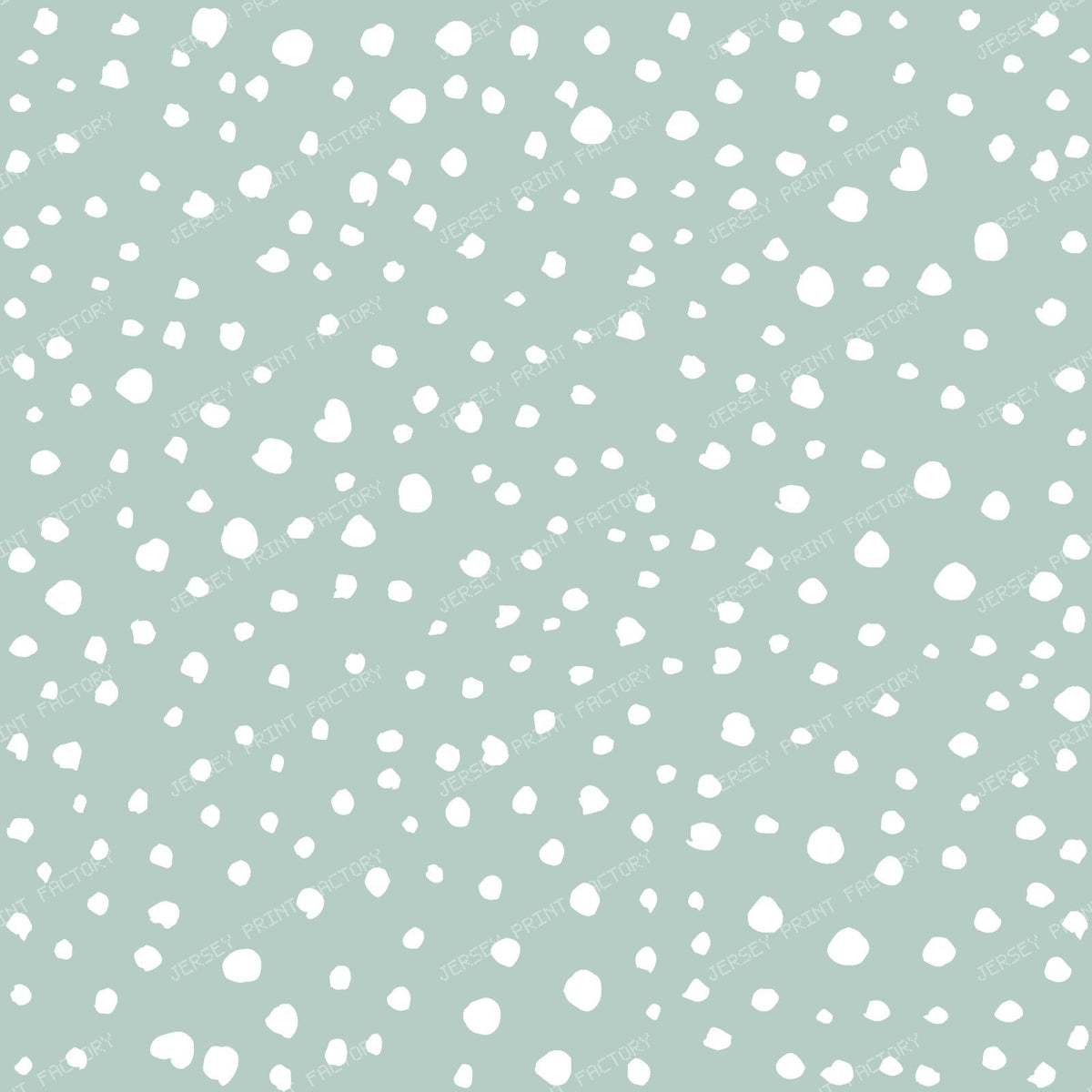 Dalmatian Spots, Dalmatian Dots, Black and White — Mint Green