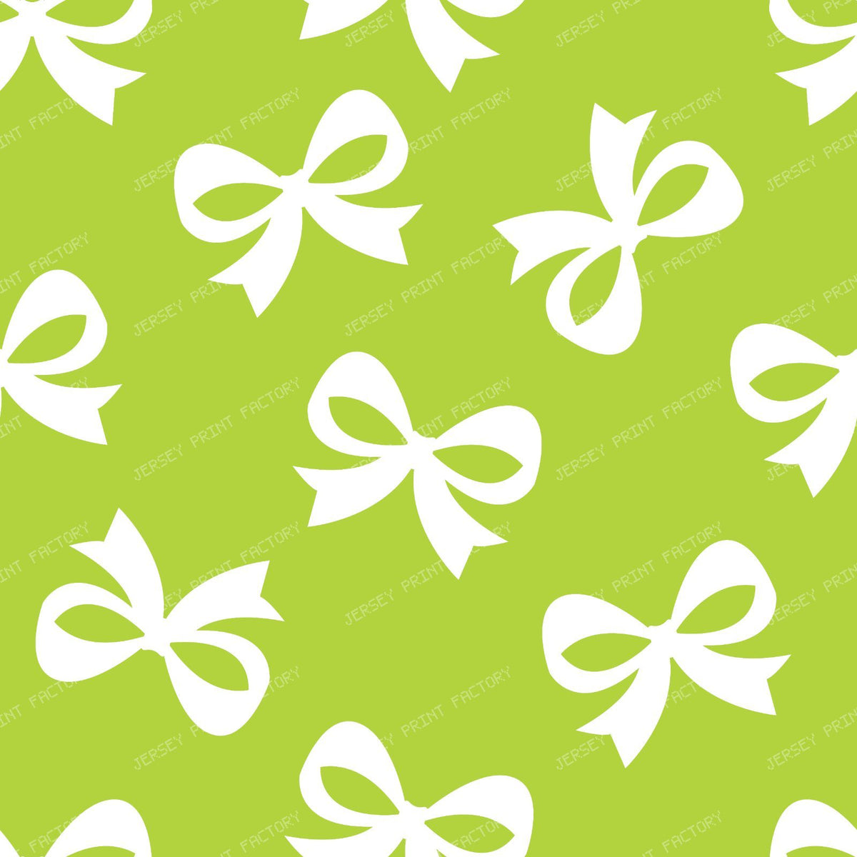 Bow Pattern, Coquette Bow, Ribbon Bow, Cute Bow, White Bow, Black — Green 2