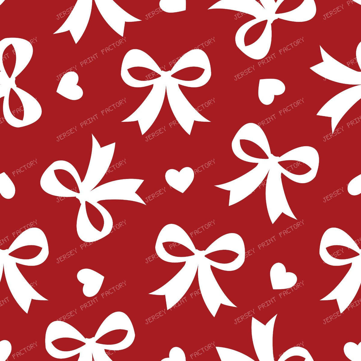 Bow Pattern, Coquette Bow, Ribbon, Cute Bow, White Bow, Hearts, Black — Red 3