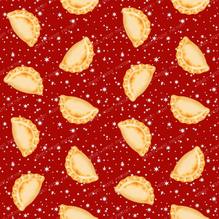 Large Galaxy Pierogi Dumplings On Red