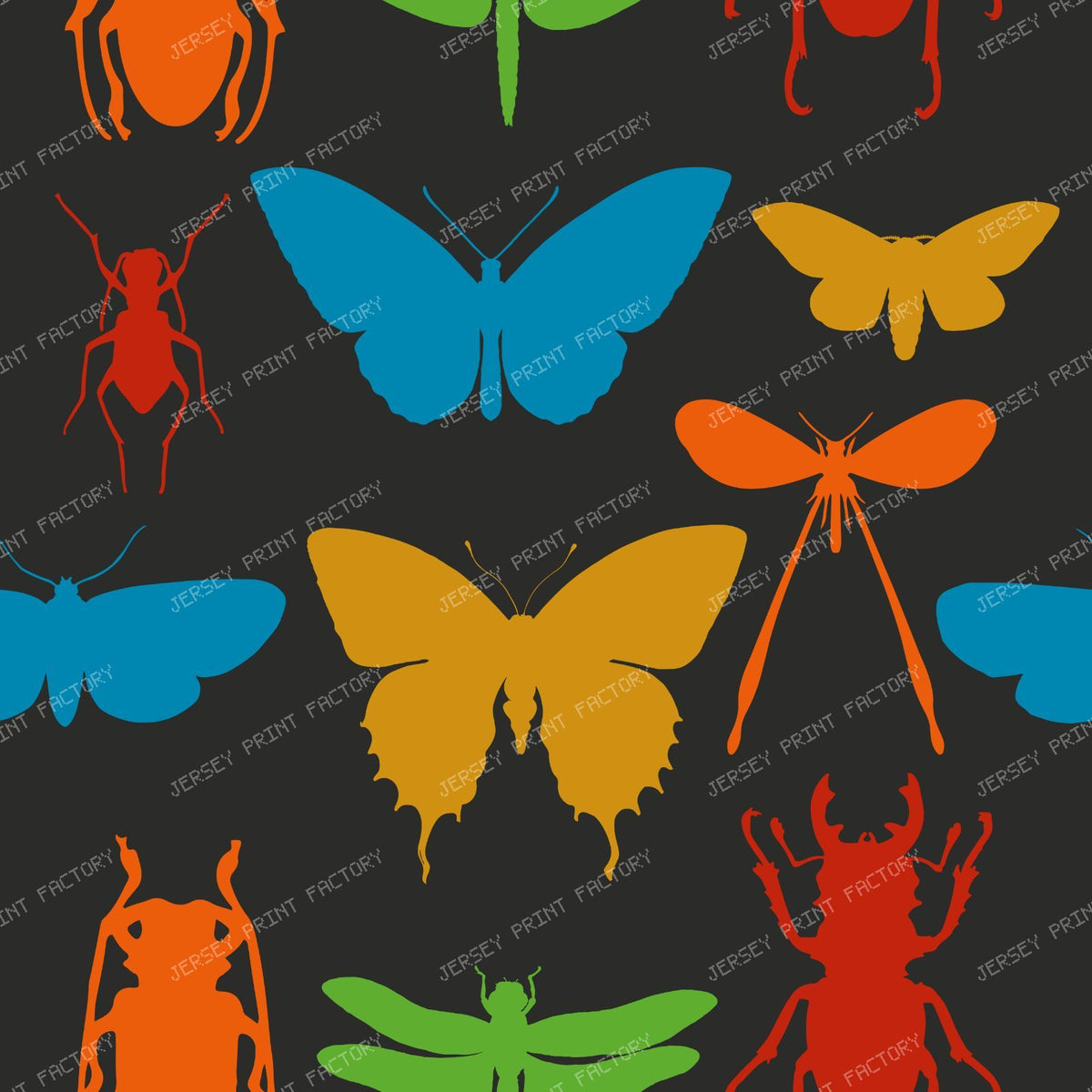 Pattern Of Insects, Butterfly, Moth, Dragonfly, Stag Beetle