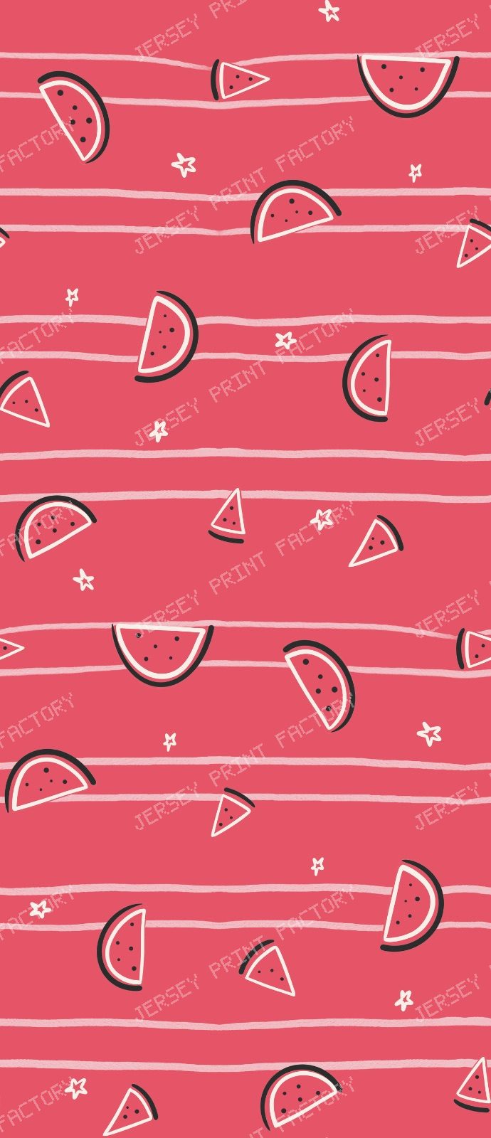 Modern Melon Lines red