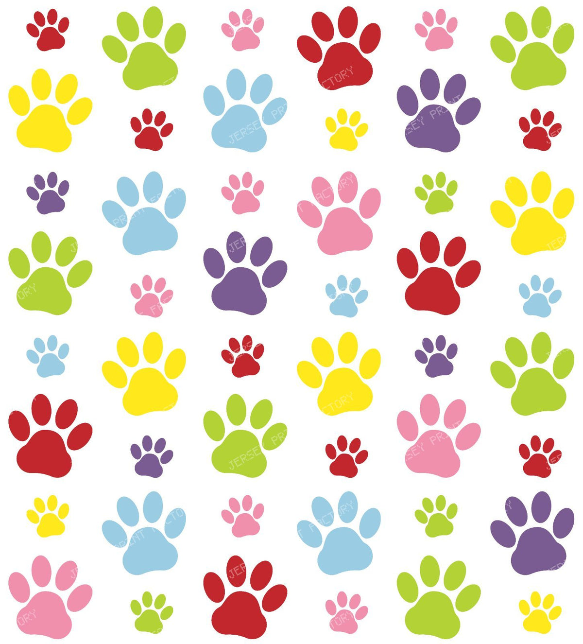 Colorful Paws, Paw Pattern, Dog Paws, Paw Prints