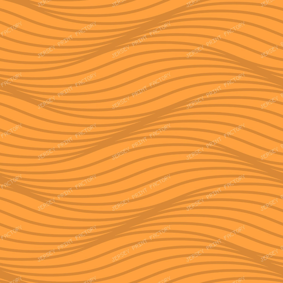 Rippled Flowing Billowy Subtle Wave - Citrus Orange