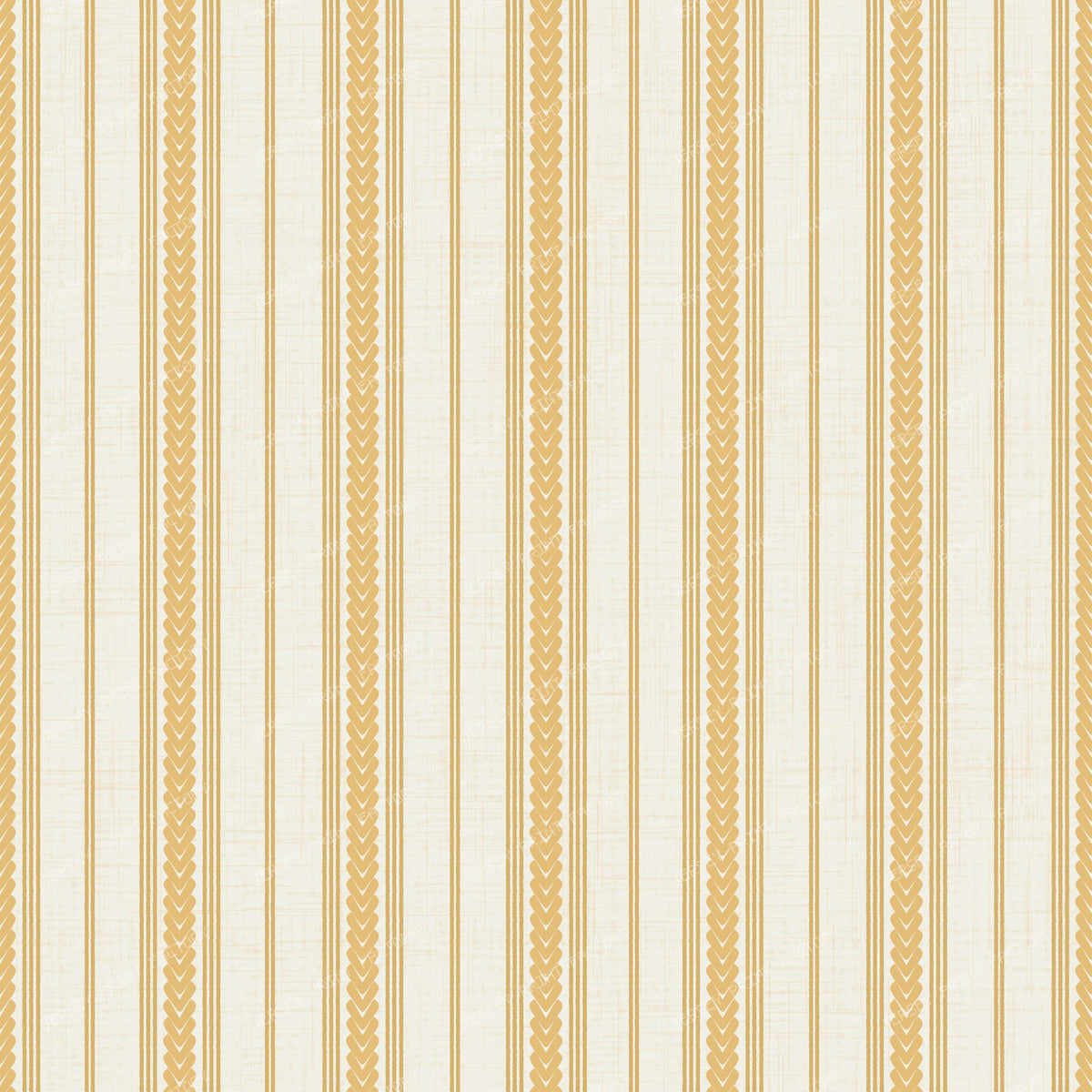 Braided ticking stripes in orange